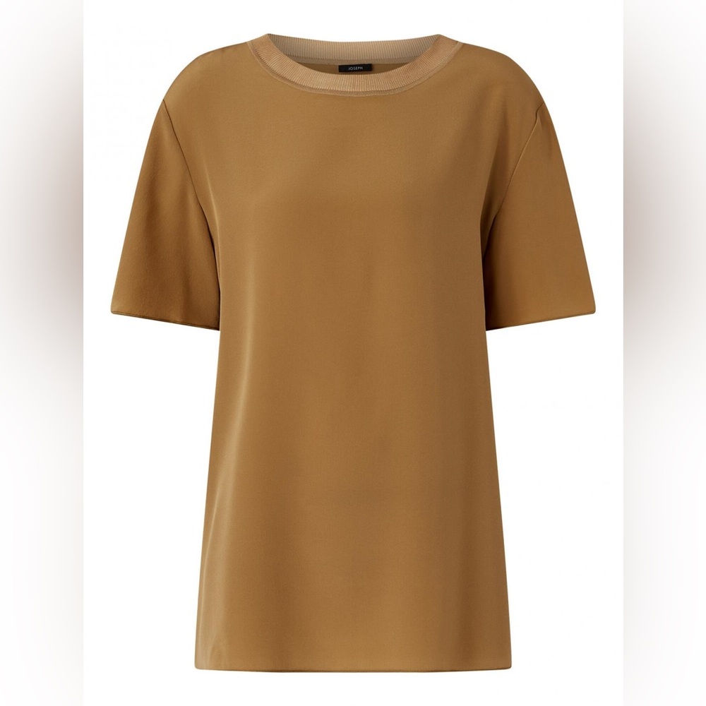 JOSEPH Silk Crepe de Soie Rubin Blouse